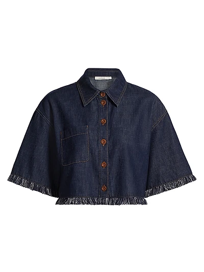 Rhiannon Fringe Denim Shirt