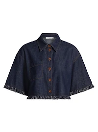 Rhiannon Fringe Denim Shirt