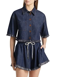 Rhiannon Fringe Denim Shirt