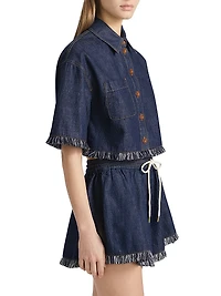 Rhiannon Fringe Denim Shirt