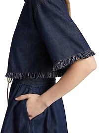 Rhiannon Fringe Denim Shirt