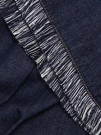 Rhiannon Fringe Denim Minidress