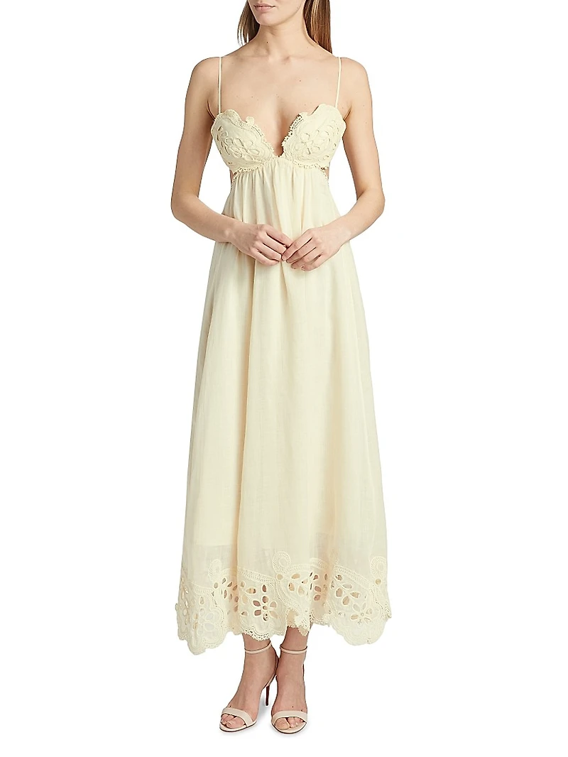 Coco Embroidered Maxi-Dress