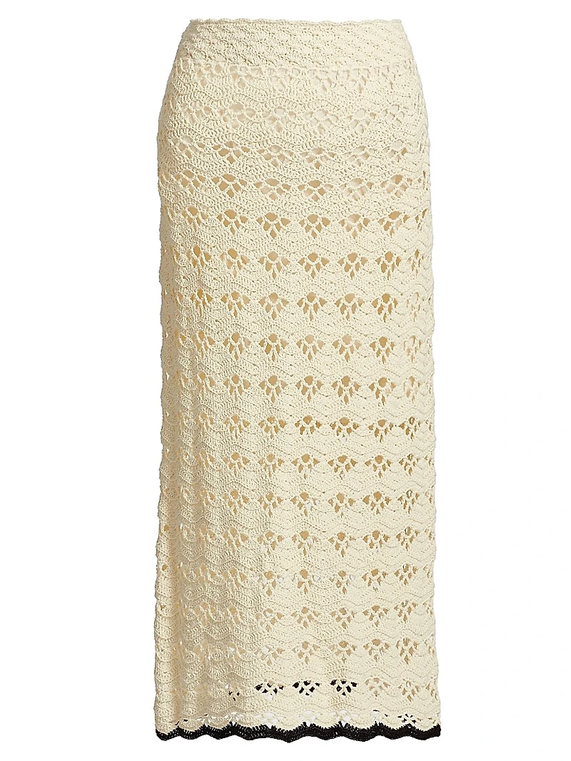 Rhiannon Crochet Midi-Skirt