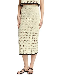 Rhiannon Crochet Midi-Skirt