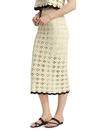 Rhiannon Crochet Midi-Skirt