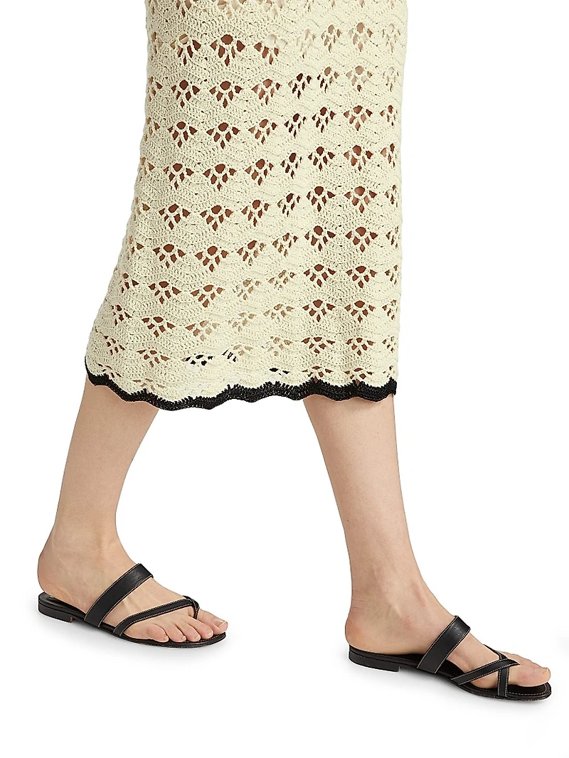 Rhiannon Crochet Midi-Skirt