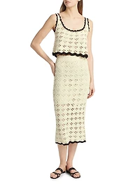 Rhiannon Crochet Midi-Skirt