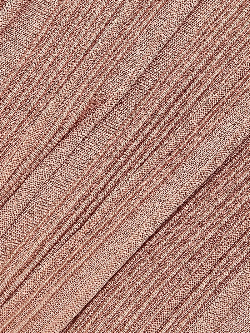 Lucky Metallic Ribbed Top