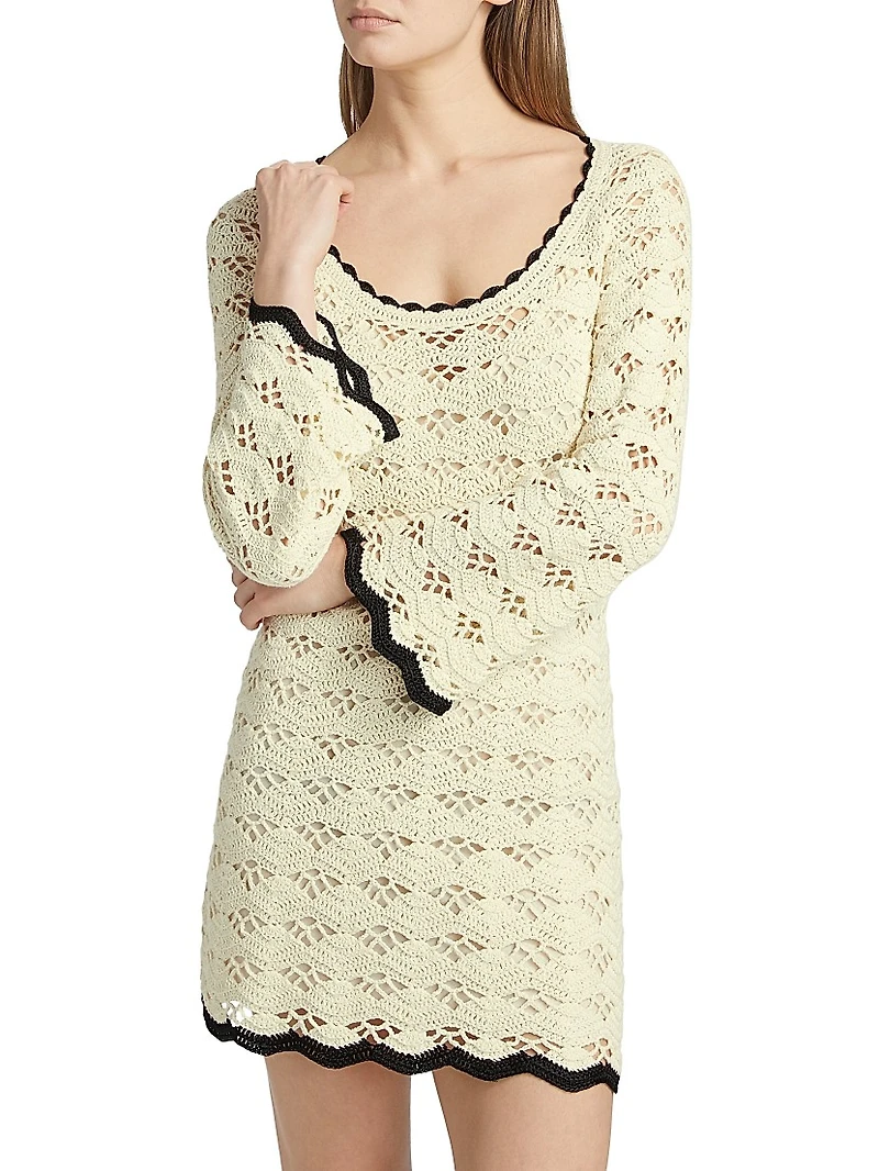 Rhiannon Crochet Minidress