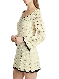 Rhiannon Crochet Minidress