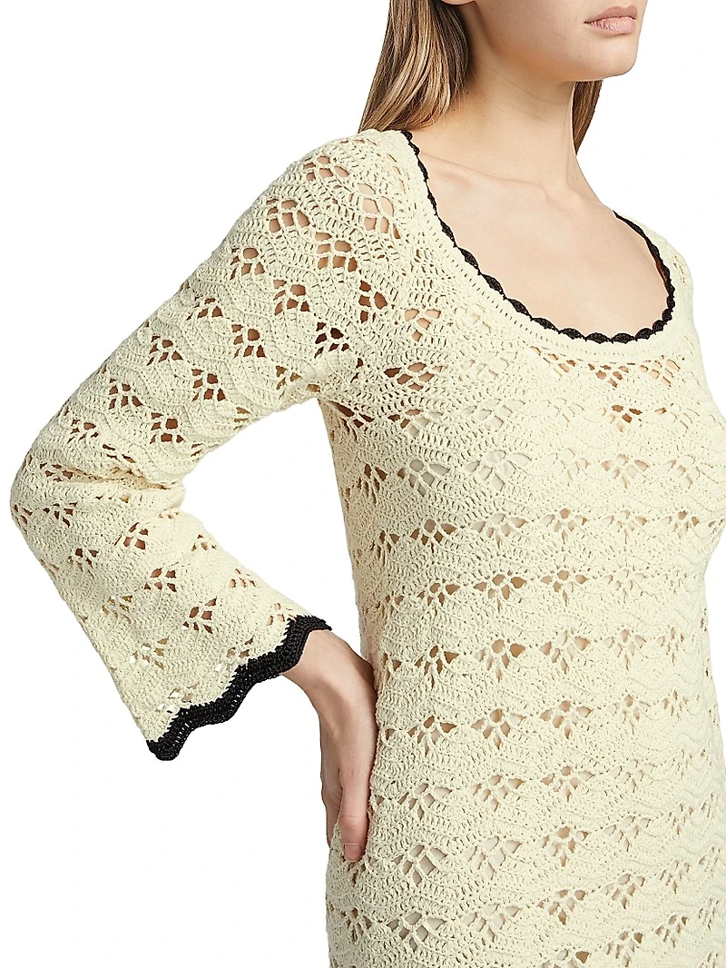 Rhiannon Crochet Minidress