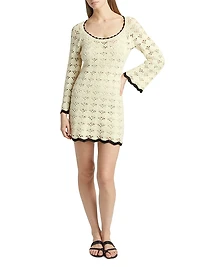 Rhiannon Crochet Minidress