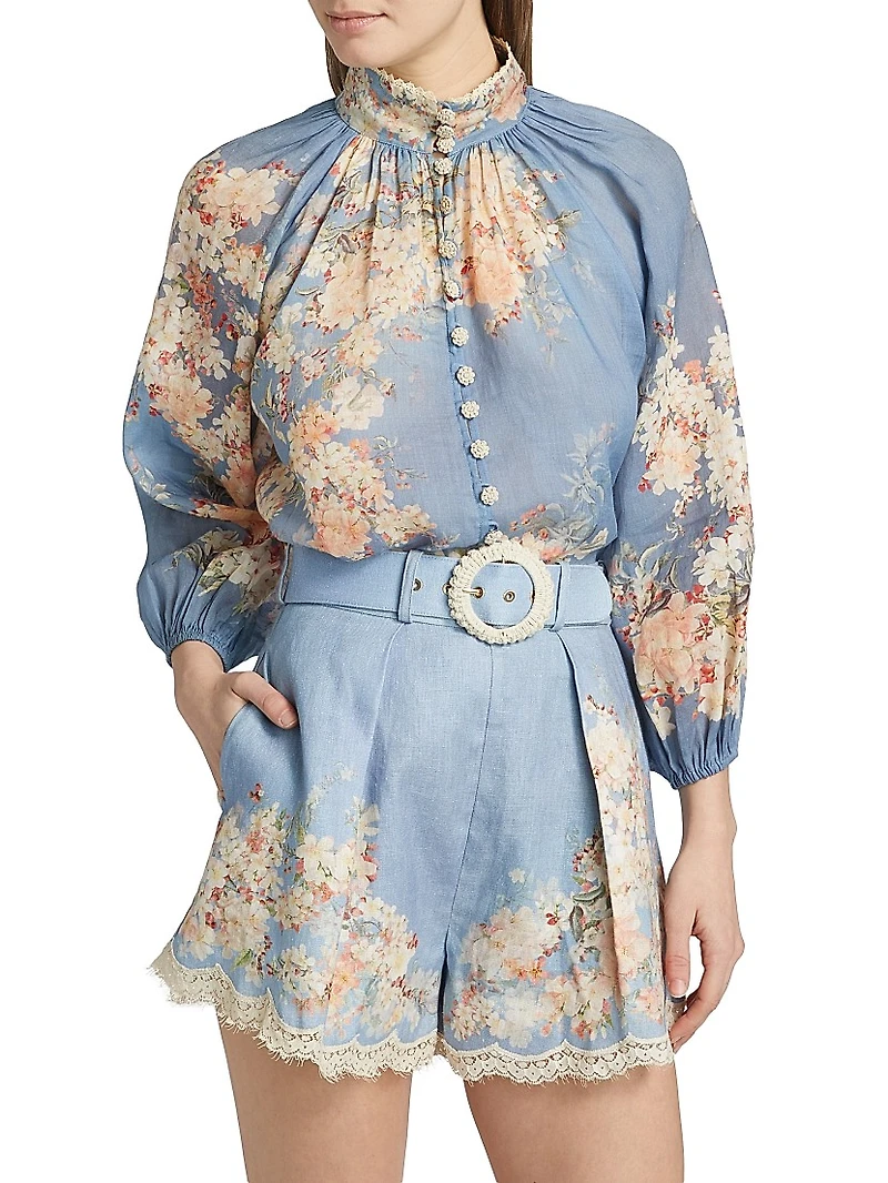 Cascadian Floral Billow Blouse