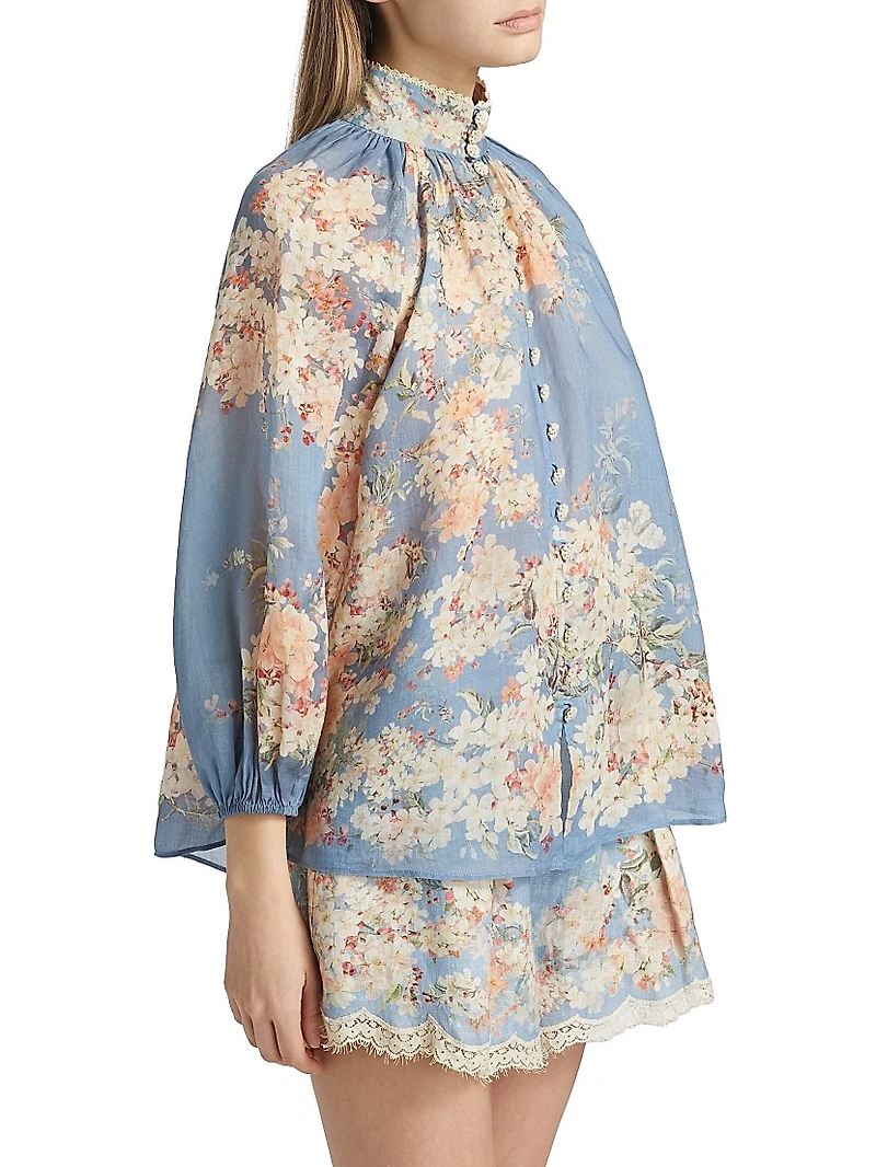 Cascadian Floral Billow Blouse