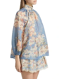 Cascadian Floral Billow Blouse
