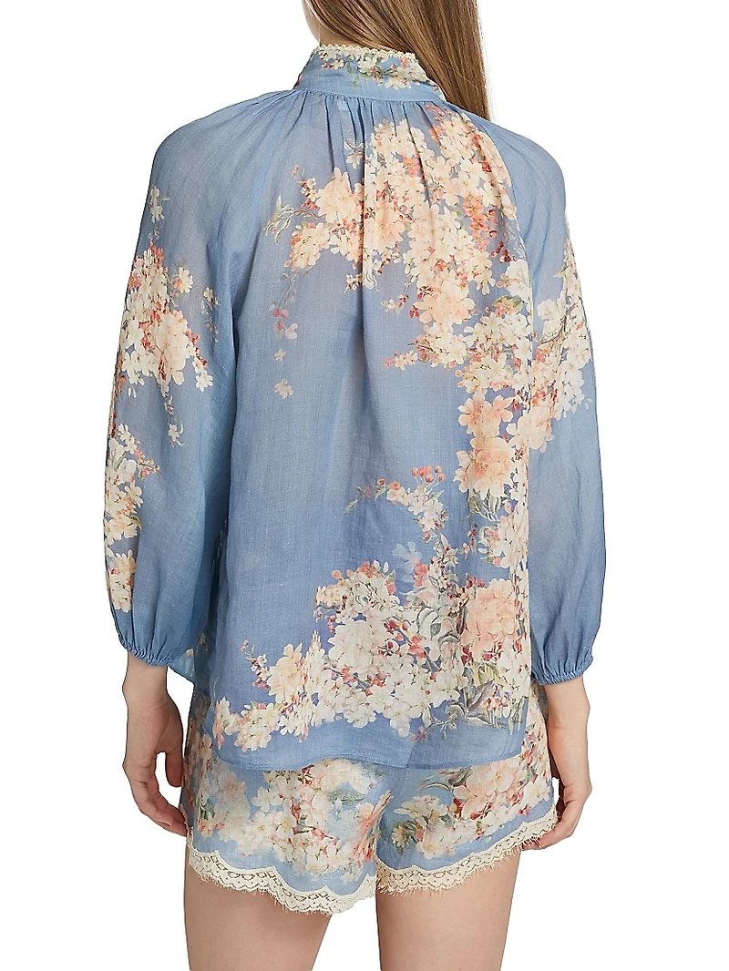 Cascadian Floral Billow Blouse