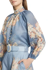 Cascadian Floral Billow Blouse