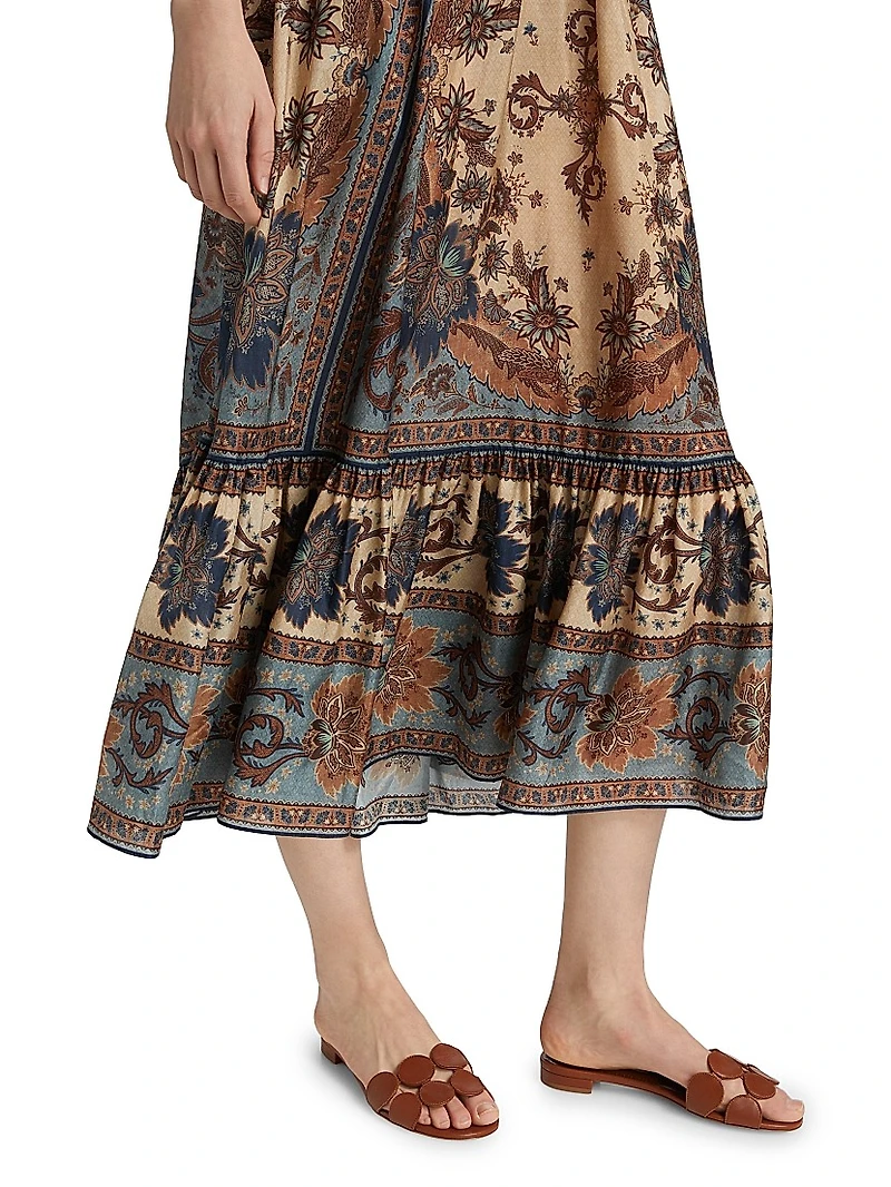 Ascension Tiered Midi-Skirt