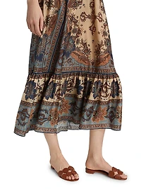 Ascension Tiered Midi-Skirt