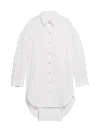 Long Button-Front Shirt