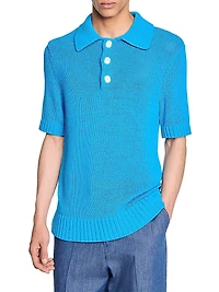 Knit Polo Shirt