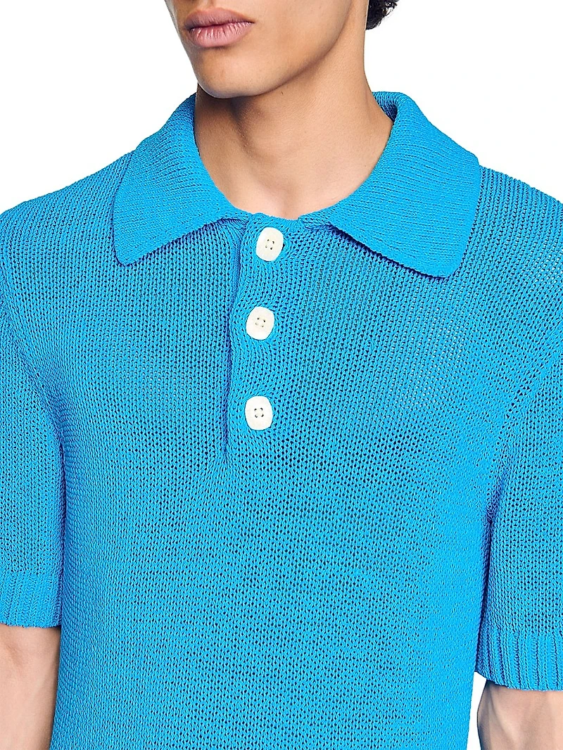 Knit Polo Shirt
