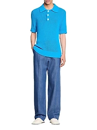 Knit Polo Shirt