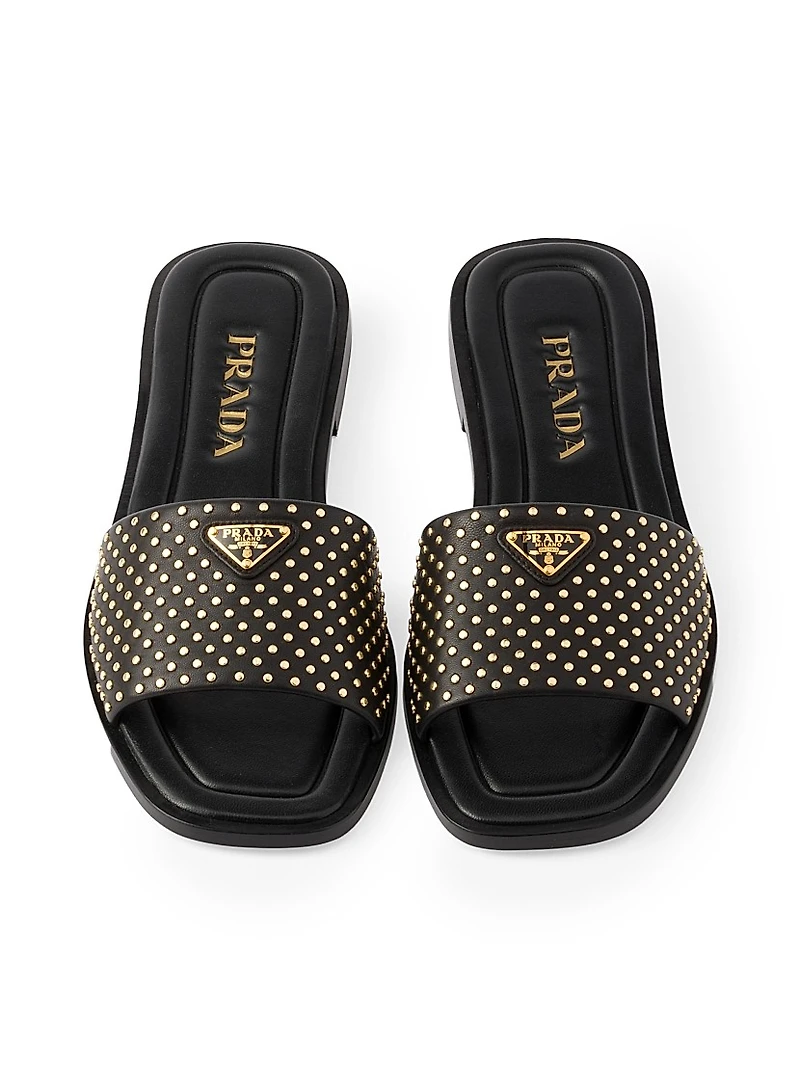 Nappa Leather Slides