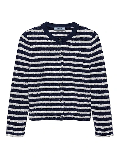 Cotton Bouclé Cardigan