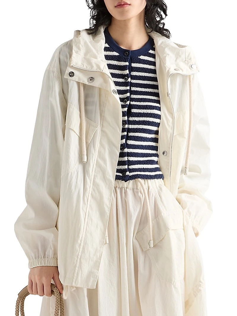 Cotton Bouclé Cardigan