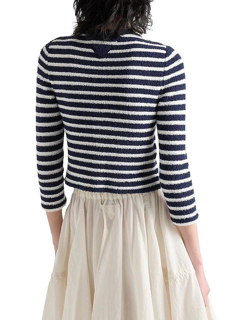 Cotton Bouclé Cardigan