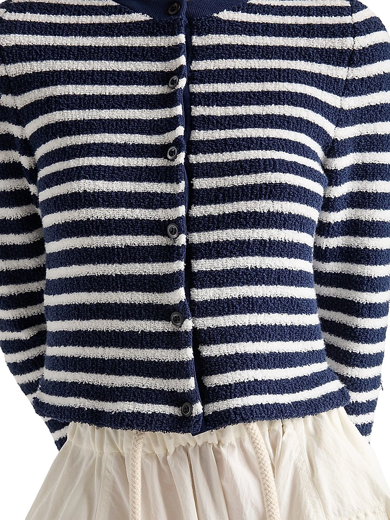 Cotton Bouclé Cardigan