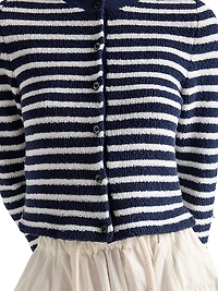 Cotton Bouclé Cardigan