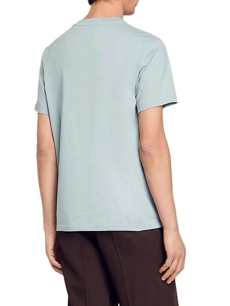 T-Shirt with Flower Detail