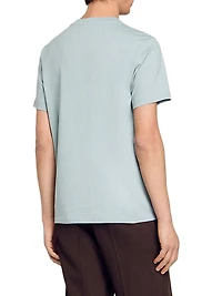 T-Shirt with Flower Detail