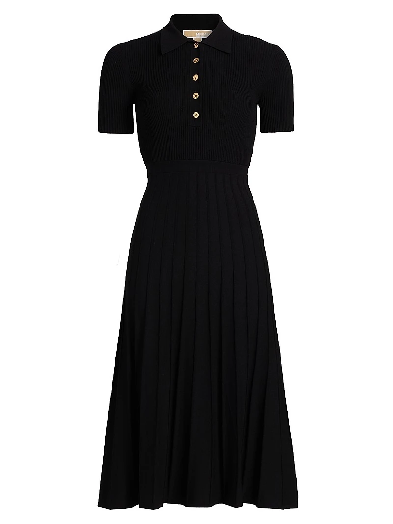 Polo Fit-&-Flare Midi-Dress