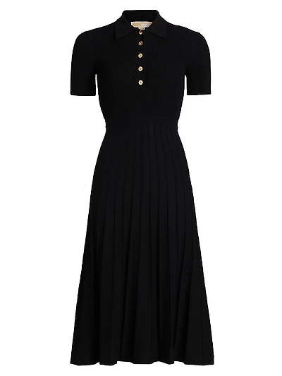 Polo Fit-&-Flare Midi-Dress