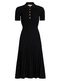Polo Fit-&-Flare Midi-Dress