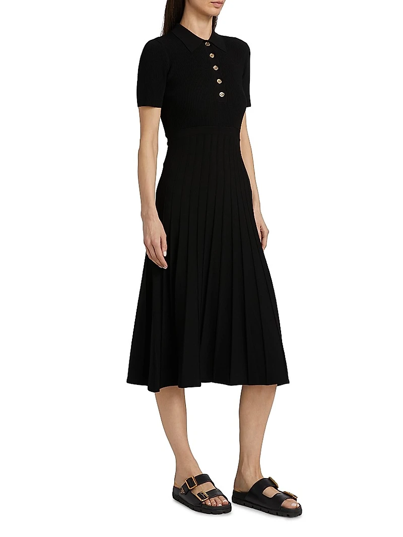 Polo Fit-&-Flare Midi-Dress