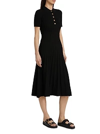 Polo Fit-&-Flare Midi-Dress