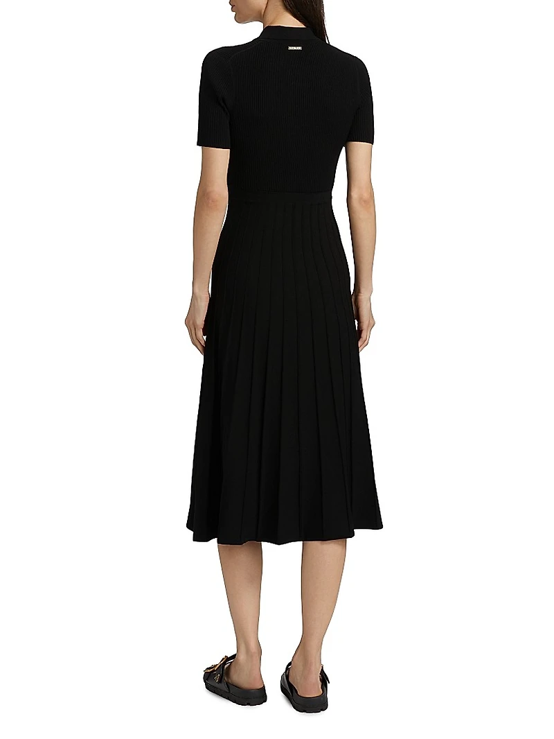 Polo Fit-&-Flare Midi-Dress