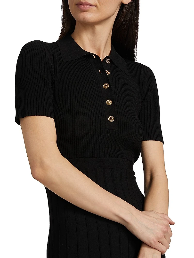 Polo Fit-&-Flare Midi-Dress
