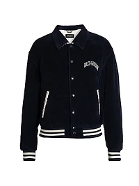 Logo Corduroy Varsity Jacket