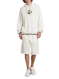 Drawstring Cotton Bermuda Shorts