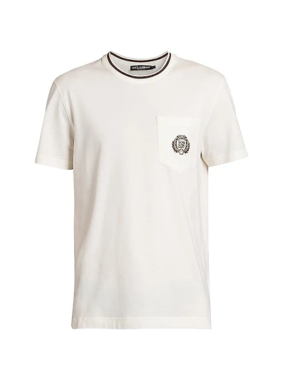 Logo Cotton Crewneck T-Shirt