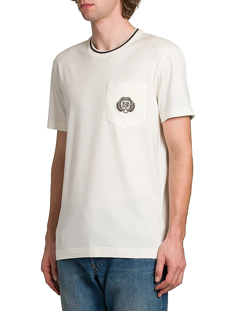 Logo Cotton Crewneck T-Shirt