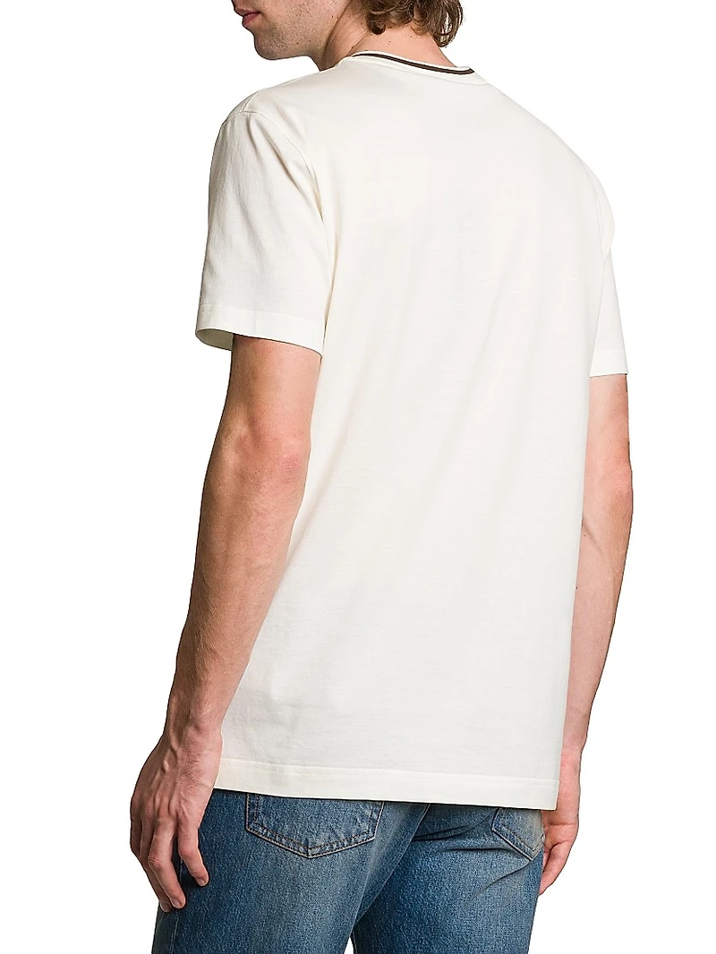 Logo Cotton Crewneck T-Shirt