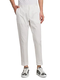 Stretch Cotton Gabardine Trousers