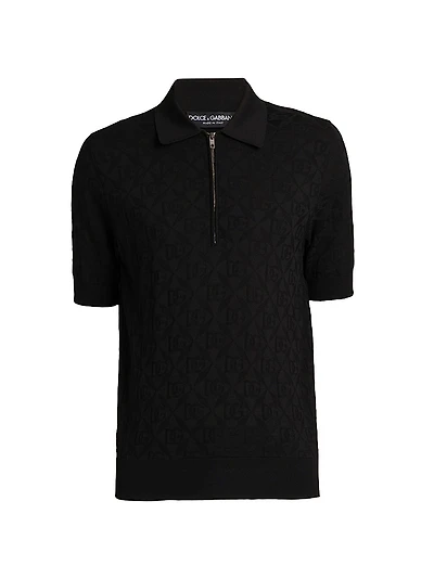 Silk-Nylon Polo Shirt